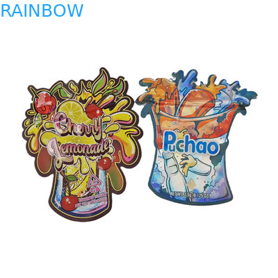 도매 3.5g 맞춤형 다이 커트 지플록 가방 식품 포장용 냄새 방지 모양 식용 패키지 식품 마이러 가방