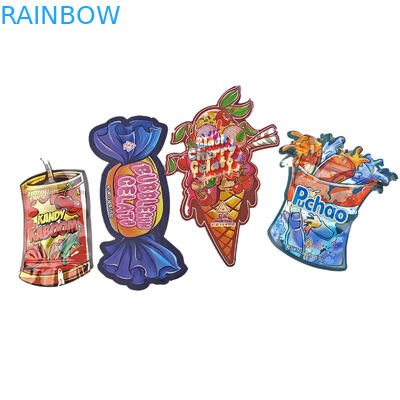 도매 3.5g 맞춤형 다이 커트 지플록 가방 식품 포장용 냄새 방지 모양 식용 패키지 식품 마이러 가방