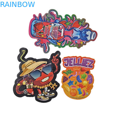 도매 3.5g 맞춤형 다이 커트 지플록 가방 식품 포장용 냄새 방지 모양 식용 패키지 식품 마이러 가방