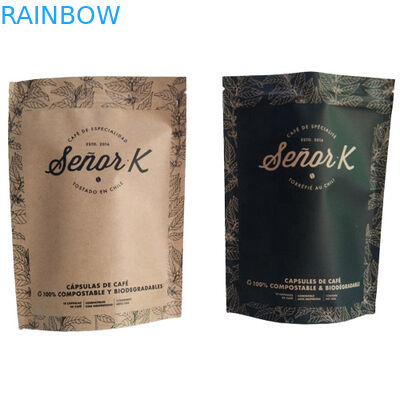 평면 바닥 가방 식품 포장 필름 평면 흰색 인쇄 상단 공기 밸브로 채워