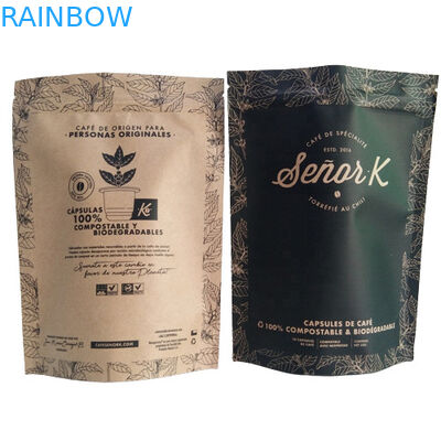 평면 바닥 가방 식품 포장 필름 평면 흰색 인쇄 상단 공기 밸브로 채워