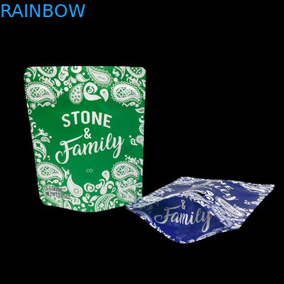 3.5 그램 플라스틱 봉지 포장 사용자 지정 라벨 인쇄 된 CBD 쿠키 다시 닫을 수 있습니다