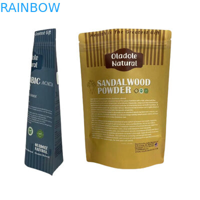 크래프트 브라운 종이 간식 가방 포장 서지 포지 플래트 바닥 칩