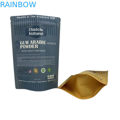 크래프트 브라운 종이 간식 가방 포장 서지 포지 플래트 바닥 칩