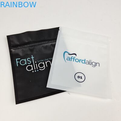 소매 재활용 가능한 3면 밀폐 된 Mylar 패키지 치아 관리용 치아 어라이너