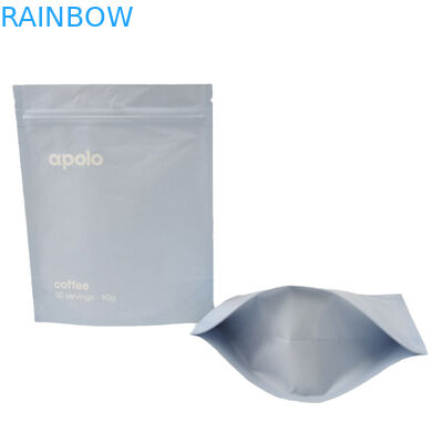 주문 인쇄 된 크래프트 종이 서 서 Zipper 가방 커피 콩 가루를 위한 재 닫을 수 있는 Mylar 가방