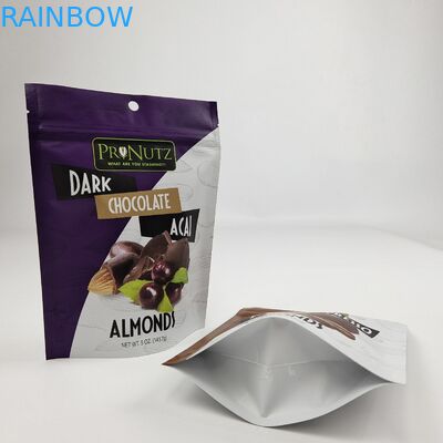 사용자 정의 로고 디지털 인쇄 플라스틱 지프 잠금 평면 가방 알루미늄 엽지 가방 과자 가방