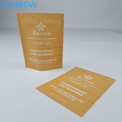 MOPP 콤포스타블 크래프트 종이 가방 사용자 지정 서있는 가방 칩 수분 방지 식품