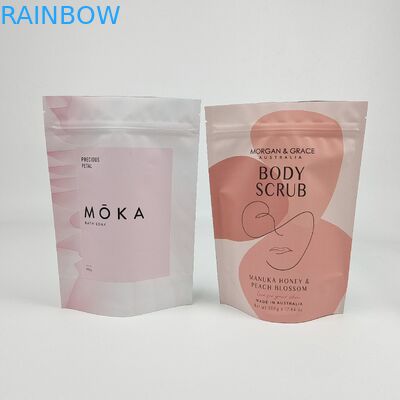 고품질 몸 스크럽 인쇄 포장 가방 플라스틱 알루미늄 엽 Custom Zipper Stand Up Bags For Bath Salt