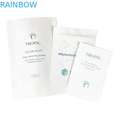 사용자 지정 로고 친환경 하얀 크래프트 종이 망고 파우더 견과류 애완 동물 식품 생분해 가능한 지퍼 냄새 방지 종이 포장