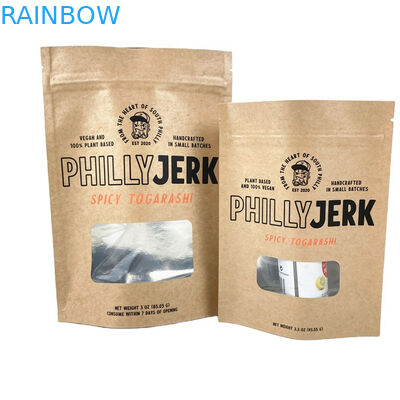 식품용 크래프트 종이 봉지 망고 파우더 식용품 쿠키 견과류 애완동물 식품 친환경 차 잔 냄새 방지 종이 봉지