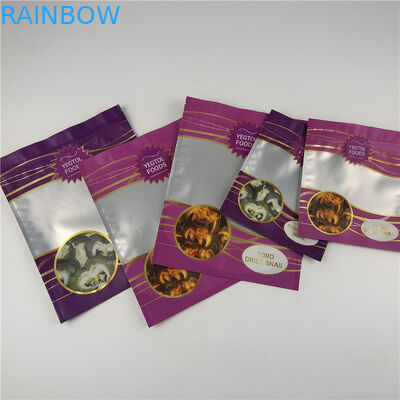 자신의 로고를 사용자 정의 디지털 인쇄 Ziplock 식용품 창문과 함께 서있는 포장 가방