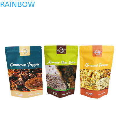 매트 완성 250g 향신료 포장용 플라스틱 가방 식품 등급 향신료 가방