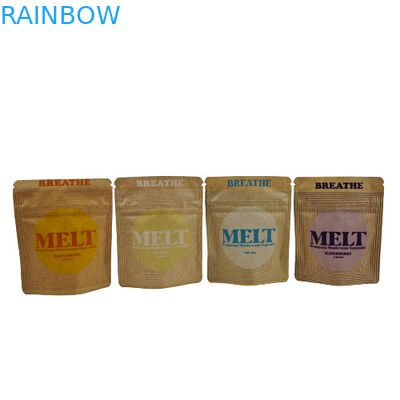 맞춤형 스탠드업 가방 친환경 생분해 용품 Kraft 화장품 스탠드업 가방