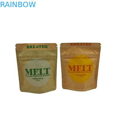 맞춤형 스탠드업 가방 친환경 생분해 용품 Kraft 화장품 스탠드업 가방