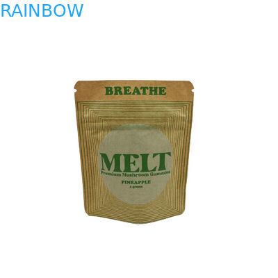 맞춤형 스탠드업 가방 친환경 생분해 용품 Kraft 화장품 스탠드업 가방