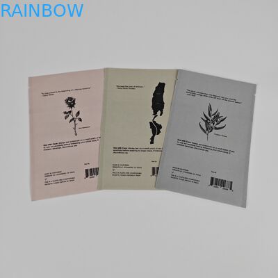 화장품 샘플 얼굴 크림 생분해성 크래프트 봉지 사용자 지정 디지털 인쇄 작은 가방