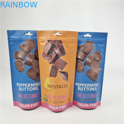 최고 품질의 사용자 지정 로고 인쇄 고급 라미네이팅 스냅백 포장용 서드업 지퍼 가방