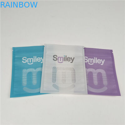 맑은 치아 어라이너 마일러 3면 밀폐 플라스틱 봉지 포장 누출 방지 및 습기 방지