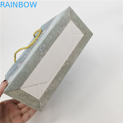 가장 많이 팔리는 재활용 가능한 환경 친화적 로고 인쇄 된 쇼핑용 종이 가방 포장 흰색 110 그램 재사용