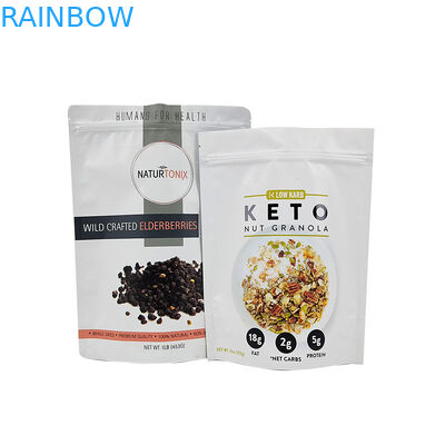 색상 효과 반짝이는 또는 매트 완성 차 봉지 다시 닫을 수 있는 서 있는 봉지 포장