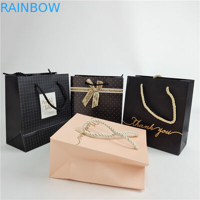 고품질 맞춤형 디지털 인쇄 로고 인쇄 된 쇼핑용 종이 가방 포장 흰색 110 그램 재사용