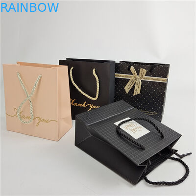 고품질 맞춤형 디지털 인쇄 로고 인쇄 된 쇼핑용 종이 가방 포장 흰색 110 그램 재사용