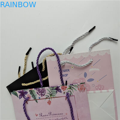 최신 최대 10 가지 색상까지 허용 가능 사용자 지정 디지털 인쇄 로고 인쇄 된 쇼핑용 종이 가방 포장