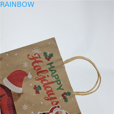 선물/옷/쇼핑용 드래그 스트링이 있는 맞춤형 종이 봉지