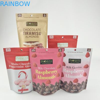 맞춤형 개인 로고 칩 플라스틱 서드업 칩 잠금 포장 가방 팩 식용품 쿠키