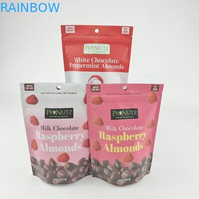 맞춤형 개인 로고 칩 플라스틱 서드업 칩 잠금 포장 가방 팩 식용품 쿠키