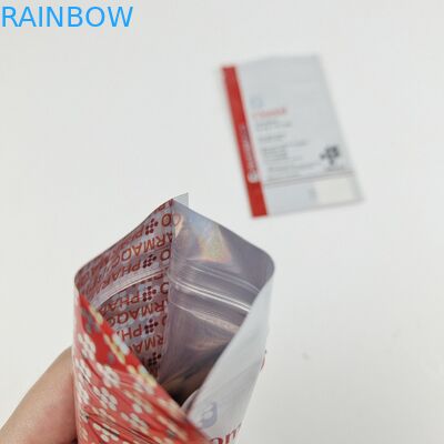 보관 프로모션 식품 포장 치아 관리용 세 면 밀폐 가방 열 밀폐 밀폐 Zipper과 함께 포장