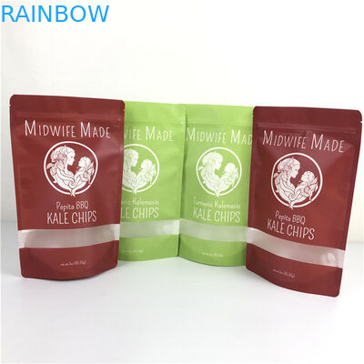 식품 포장 플래트 플라스틱 지플록 가방 지플러가 있는 알루미늄 포일 가방