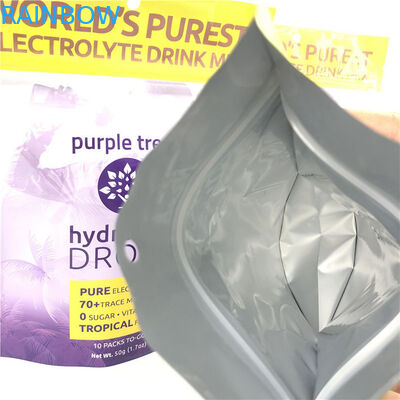 10 컬러 커스텀 매트 알루미늄 엽지 서지 포지 지플록 도이팩 가방 음식