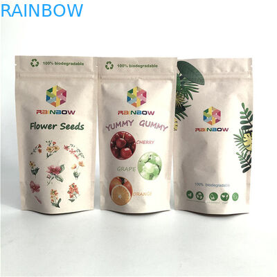 맞춤 로고 인쇄 서 서 Zipper 포스 재 닫기 가능한 플라스틱 식품 밀봉 포장