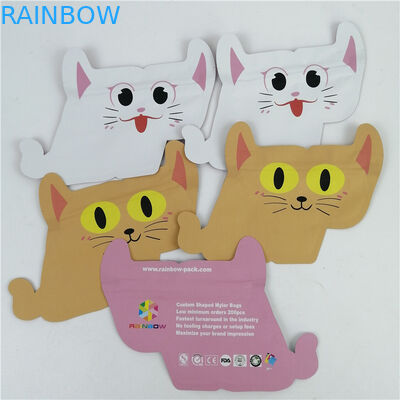 최고 품질의 사용자 지정 로고 인쇄 고급 특수 모양 포장 플라스틱 엽지 가방