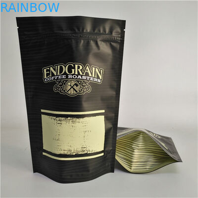 보관 주문 로고 인쇄 서 서 Zipper 가방 재 닫기 플라스틱 식품 밀봉 커피 팩