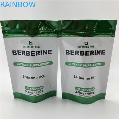 소매 주문형 인쇄 된 서있는 빈 봉지 품질 보장 포장 마일러 알루미늄 엽지 가방 눈물 톱니