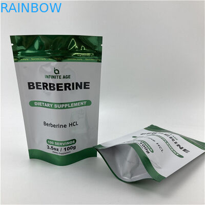 소매 주문형 인쇄 된 서있는 빈 봉지 품질 보장 포장 마일러 알루미늄 엽지 가방 눈물 톱니