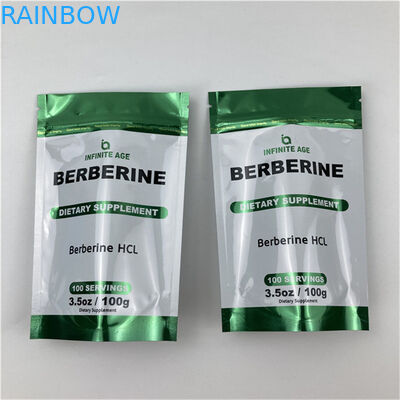 소매 주문형 인쇄 된 서있는 빈 봉지 품질 보장 포장 마일러 알루미늄 엽지 가방 눈물 톱니