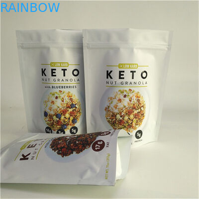 중국 공급자 맞춤형 디자인 인쇄 맞춤형 크기 및 디자인 필요 음식 포장용 지퍼와 함께 서있는 가방