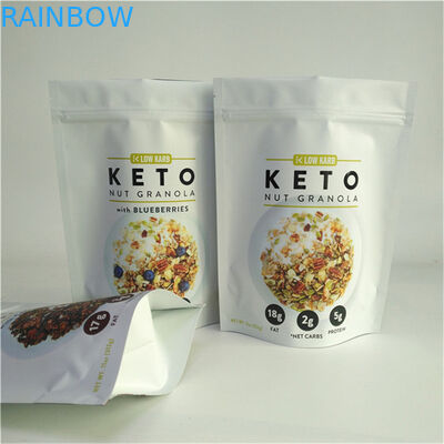 중국 공급자 맞춤형 디자인 인쇄 맞춤형 크기 및 디자인 필요 음식 포장용 지퍼와 함께 서있는 가방