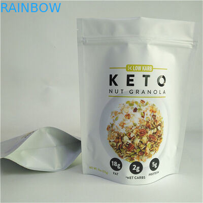 중국 공급자 맞춤형 디자인 인쇄 맞춤형 크기 및 디자인 필요 음식 포장용 지퍼와 함께 서있는 가방