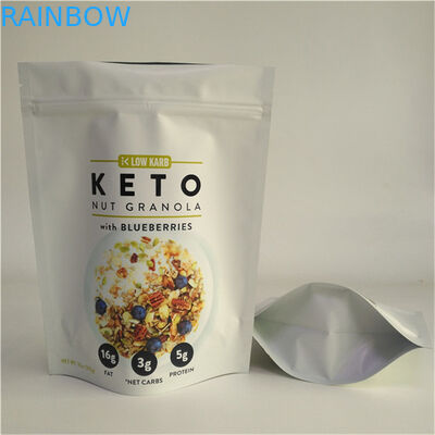 중국 공급자 맞춤형 디자인 인쇄 맞춤형 크기 및 디자인 필요 음식 포장용 지퍼와 함께 서있는 가방