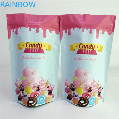 환경 친화적 인 플라스틱 Mylar 서 있는 알루미늄 엽지 지퍼 가방 냄새 방지 맞춤형 인쇄