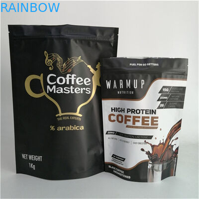 가장 많이 팔리는 식품급 냄새 방지 매트 필름 VMPET 250g 500g 커피 스탠드업 봉지 120마이크론