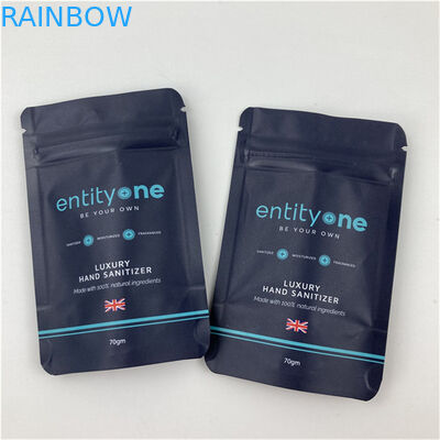 사용자 지정 로고 인쇄 된 지퍼 매트 마감 알루미늄 엽 식품 등급 재료 도이팩