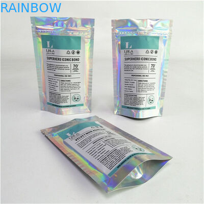 도매 맞춤형 로고 디지털 인쇄 플라스틱 PET 부드러운 적절한 가격 지퍼와 함께 서있는 가방