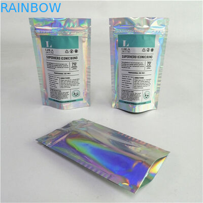 도매 맞춤형 로고 디지털 인쇄 플라스틱 PET 부드러운 적절한 가격 지퍼와 함께 서있는 가방