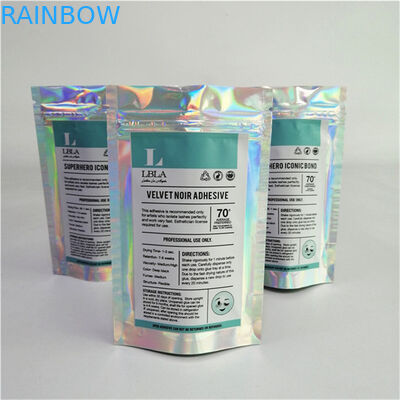 도매 맞춤형 로고 디지털 인쇄 플라스틱 PET 부드러운 적절한 가격 지퍼와 함께 서있는 가방